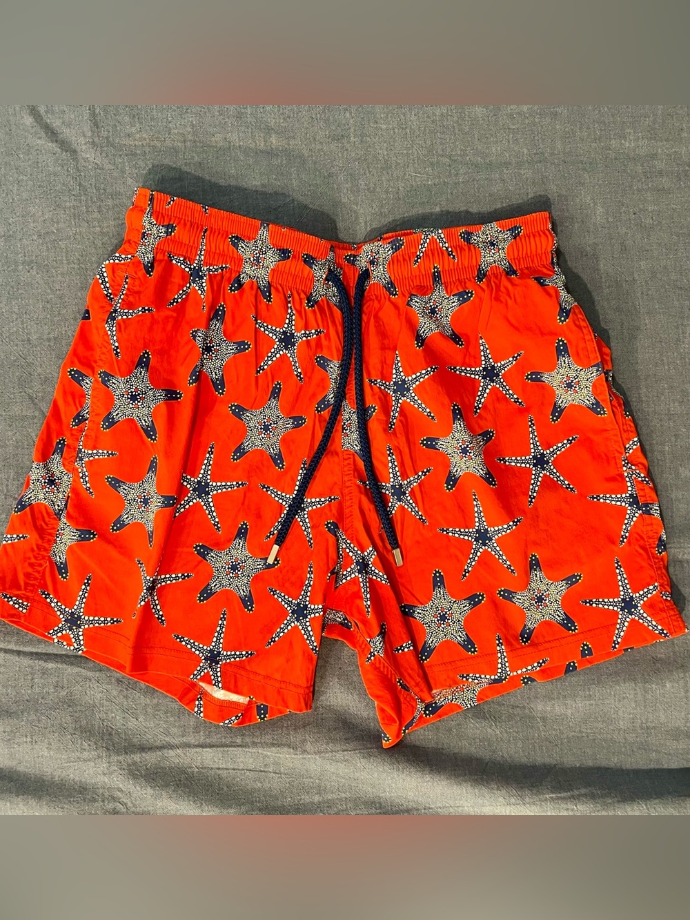 VILEBREQUIN Men's Orange Starfish Print Swim Shorts